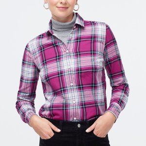 J Crew Factory Flannel Shirt Boyfriend Fit